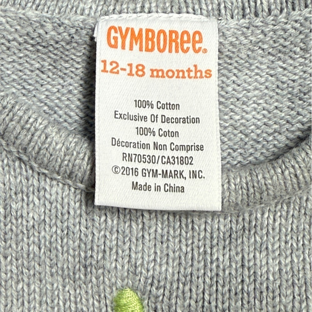 Gymboree: Girl’s Fall Pumpkin Sweater Dress Jumper, Size 12-18mo - Picture 3 of 6